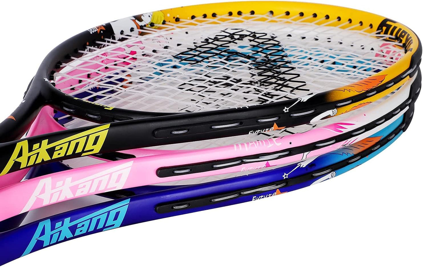 19" 23" Kids Junior Tennis Racquet for Kids Toddlers Starter Racket, Boys Girls Tennis Rackets with Racket Cover,Sports Wristbands, Headgear