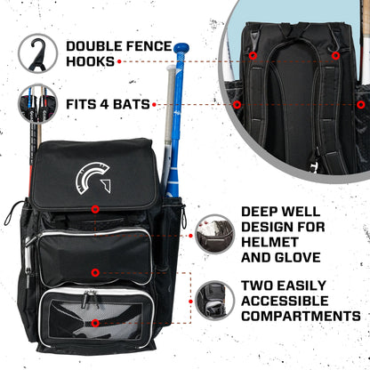 Guardian Diamond Fastpitch Equipment Bag Softball Baseball Backpack - Unisex - New, 1 Count