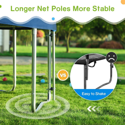 No-Gap Design 16 15 14 12 10FT Trampoline with Safety Enclosure Net and Non-Slip Ladder 10-Year Quality Assurance Perfect for Kids Family Outdoor Backyard Fun