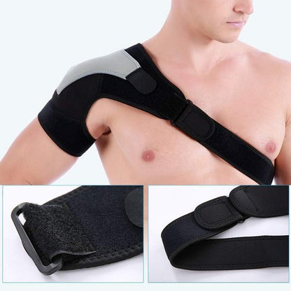 Shoulder Support, Right Shoulder Protector Adjustable Shoulder Pad Sport Bandage Strong Compression Protection Strain Protective Gear for Right Shoulder