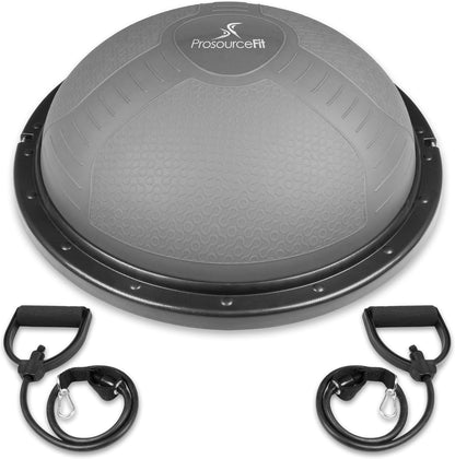 Balance Trainer Stability Exercise Half Ball with Resistance Bands and Pump for Yoga Aerobics Home Gym Workout